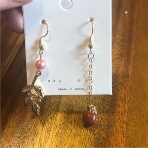 3/$20 leaf hanging earrings